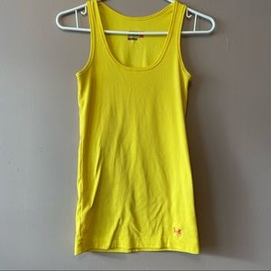 Under Armour Ladies Yellow Sleeveless Top